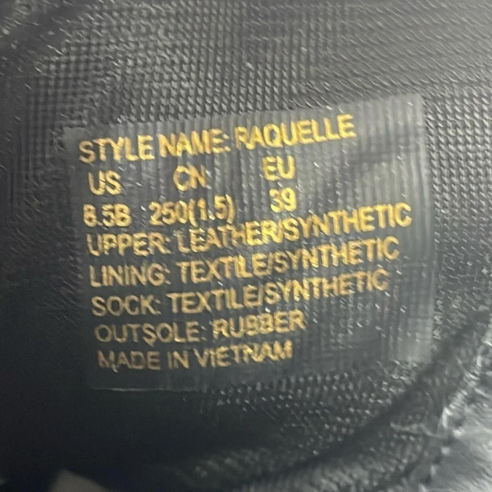 Kate Spade Raquelle Black Leather Ankle Boost 8.5